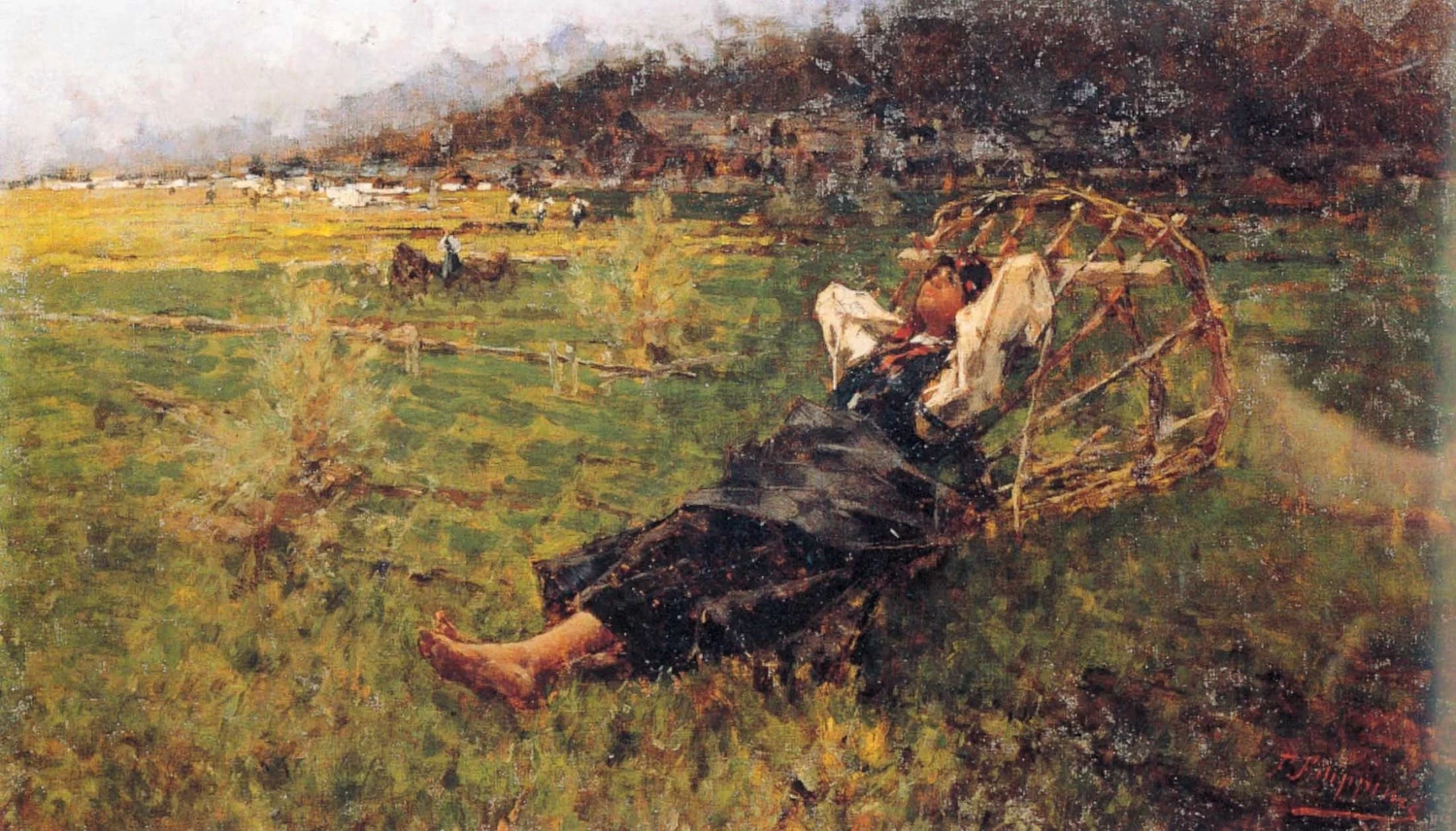 35-Francesco Filippini-Contadinella a riposo, 1892  